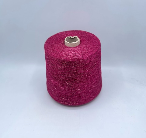 Industria Italiana (пр.Италия),art- Frizzante 3500 м/100гр, 70%Вискоза, 15%Металлик(Люрекс), 15%Полиамид, цвет-Фуксия(73/8001). арт-35959