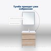 Aquanet 344143 Тумба Нота new 75 напольная 2ящ. цв.дуб светлый (344143)