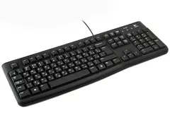 Клавиатура Logitech K120 (USB, waterproof, low profile) OEM