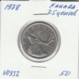 V0932 1978 Канада 25 центов V0932 1978 Канада 25 центов
