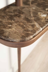 Консоль с зеркалом Nomon MOMENTOS RECIBIDOR Marble (орех+мрамор)