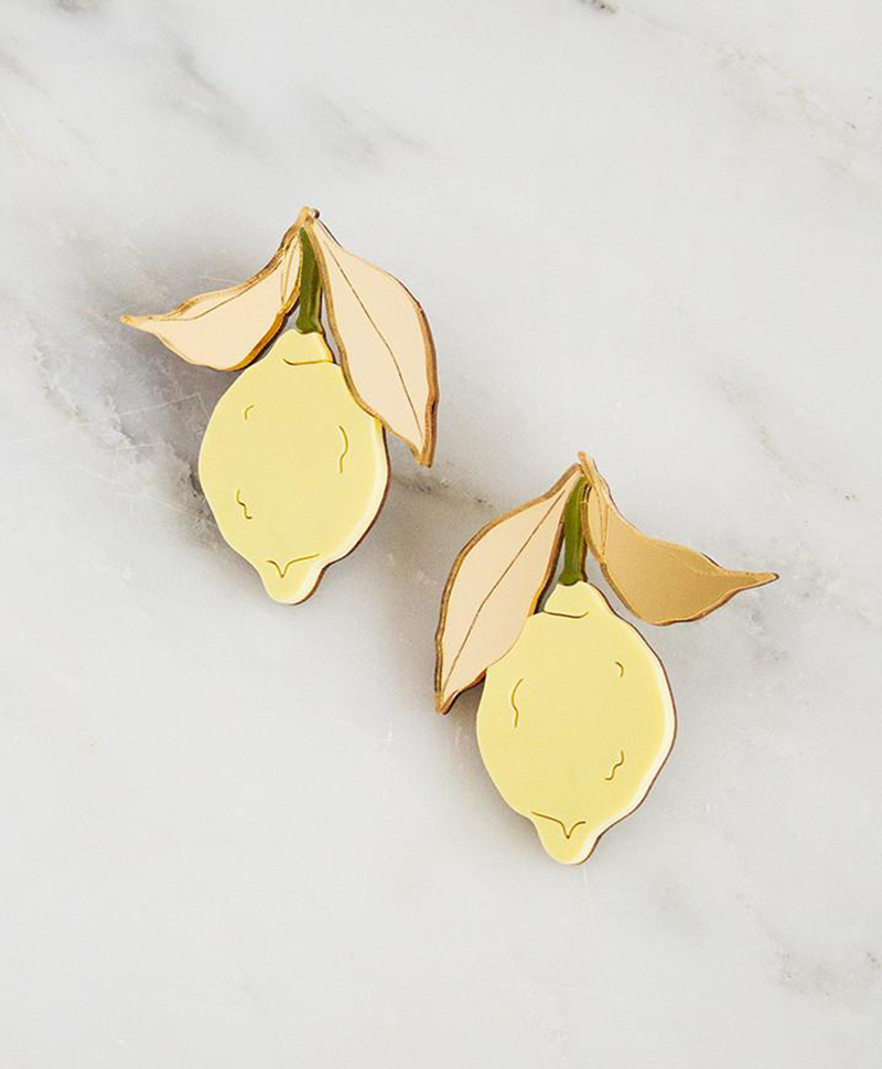 Серьги Lemon Earrings Yellow