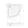 Cezares TRAY-A-R-80-550-15-W Душевой поддон, цвет: белый