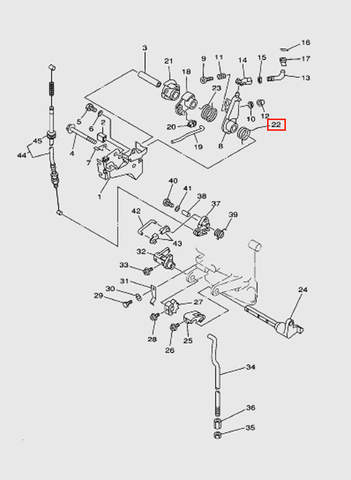 Пружина торсионная  для лодочного мотора T15, OTH 9,9 SEA-PRO (12-22)