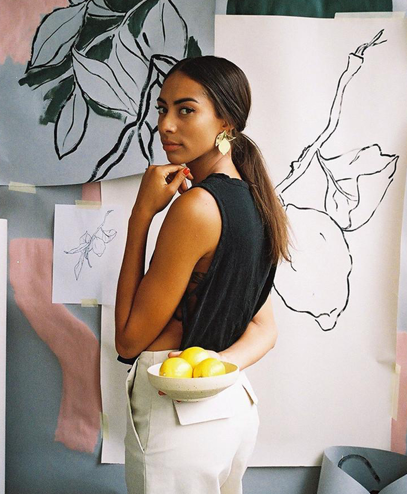 Серьги Lemon Earrings Yellow