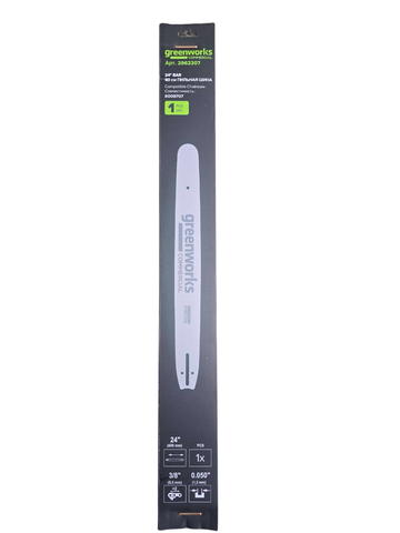 Шина для аккумуляторной цепной пилы Greenworks 82V, 60 см, (24”), (2962307)
