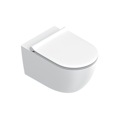 Catalano Sfera 0511550021 Унитаз подвесной 55x35, безободковый, смыв Tornado, покрытие Twinglaze+, без крепежа, цвет белый матовый фото