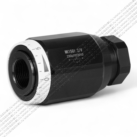 Фото MK15G1.2/V - Дроссель трубного монтажа Ду15 резьба G3/4, обратный клапан - есть