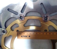 Передние тормозные диски ARASHI для Yamaha YZF-R6 08-15/R1 07-08 золотой Уценка