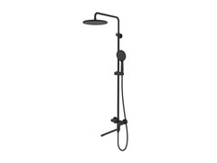 Aquatek AQ2942MB AQ2942MB АЛЬФА душевая система (смеситель для ванны) 250 мм с длинным изливом, матовый черный фото