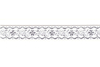 Тесьма жаккард с метанитом, с1857, рис.9016, ш. 2,2 см