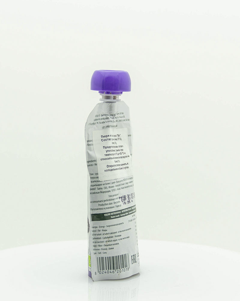Пюре Bioitalia из Сливы-Смузи 120 г