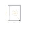 BelBagno Kraft KRAFT-L-1-120-C-NERO Душевая перегородка, цвет: чёрный