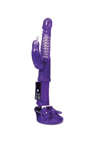 Вибратор с клиторальным стимулятором A-Toys by TOYFA High-Tech fantasy, TPR, фиолетовый, 24 см