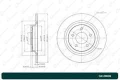 Диск тормозной G-brake  GR-01658