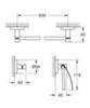 GROHE Essentials 40775DC1 Комплект аксессуаров для ванной