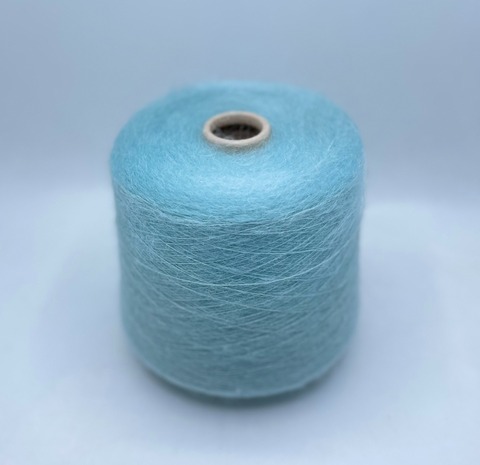 Бобинная пряжа (пр.Италия). 950м/100гр, 75%Кид-мохер 25%Шелк, цвет-Айсберг, арт.27529