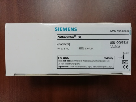 Патромтин SL (Pathromtin SL), 10х5 мл (определение АЧТВ) Siemens