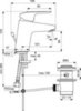 Ideal Standard Ceraflex B1708AA Смеситель для раковины однорычажный с донным клапаном