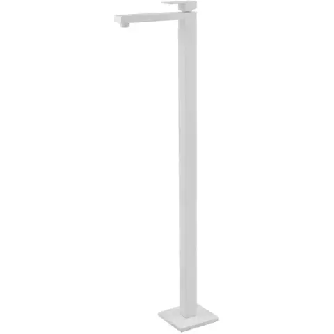 Abber Daheim AF8241W Смеситель напольный для раковины, цвет: белый матовый
