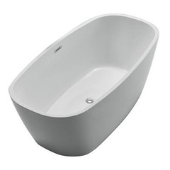 BelBagno BB72-1500 Отдельностоящая акриловая ванна в комплекте со сливом-переливом, 150x76, цвет: белый фото