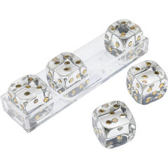 Объект декоративный Dice Transparent «Прозрачные кубики» 17x4 см