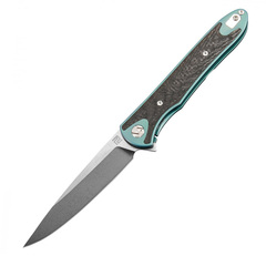 Фото Складной нож Artisan Shark, сталь S35VN, рукоять титан/карбон