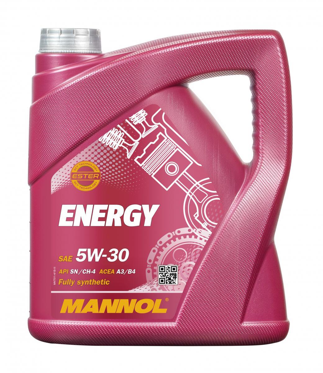Mannol Energy 5W30 SN/CH-4 A3/B4  Масло моторное синтетическое