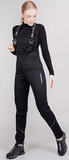 Женский утеплённый лыжный костюм Nordski Base Pink-Black с высокой спинкой