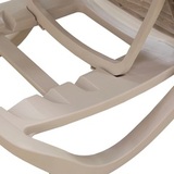 Шезлонг пластиковый Capri Rattan бежево-серый