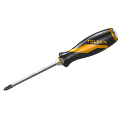 TOLSEN (TT20125) Отвертка крестовая "GRIPro", Phillips №2, 150 мм, силовая
