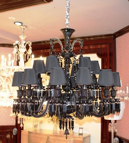 люстра BACCARAT ZÉNITH CHANDELIER копия ( 20  lights + black )