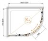 Cezares ECO-O-RH-2-120/90-C-CR Душевой уголок, цвет: хром