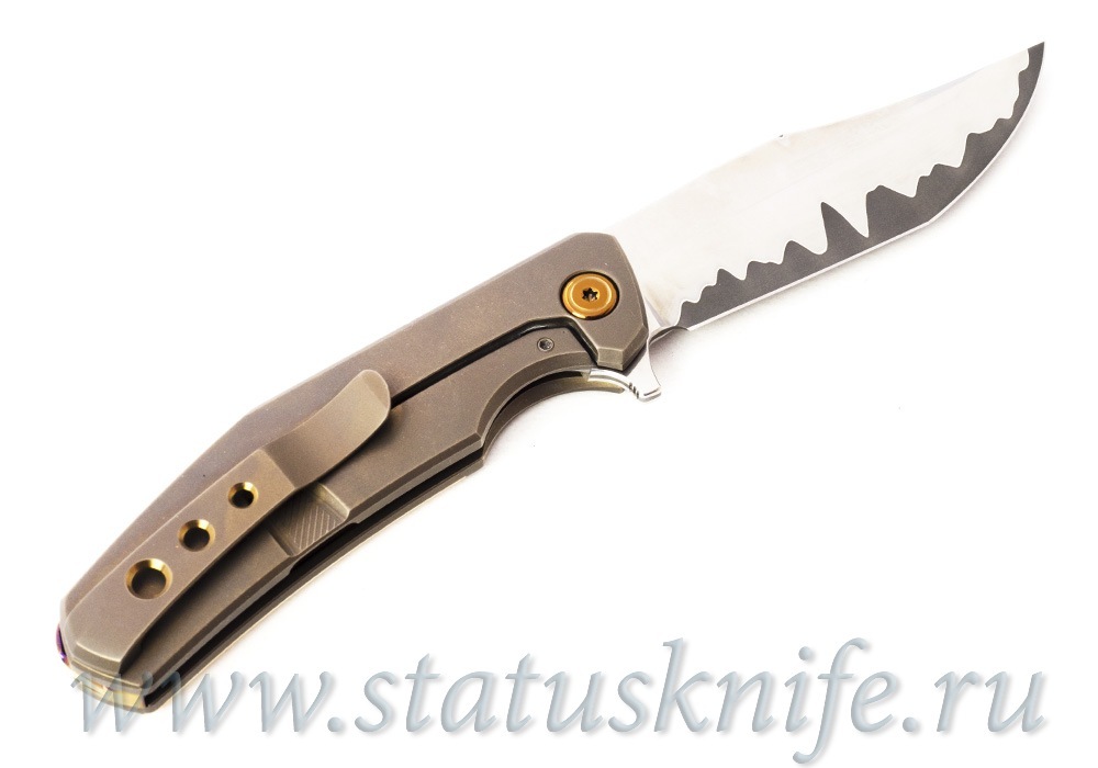 Нож TFK Stone Project M Laminate Mammoth Titanium Bronze