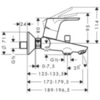 Hansgrohe Focus 31948000 Смеситель для ванны однорычажный