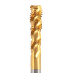 Метчик М12х1,75 (Машинный, винт.) DIN376 HSSEPM-TiN 6h C/2-3P R45 110мм a=7,0 H-Tools 30137THT