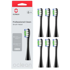 Комплект насадок Для Oclean Профессиональная чистка P1С5 B06 (6шт, Черный)