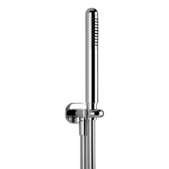 Gessi Goccia 33773#031 Душевой комплект: вывод воды на 1/2”, держатель и ручной душ, цвет: хром фото