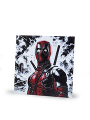 Табличка интерьерная "Deadpool " Дэдпул, 15х15 см, 3D печать, красно-белый-черный