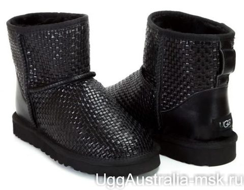 UGG Classic Mini Woven Black