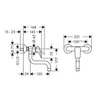 Hansgrohe Logis M31 71836000 Смеситель для кухни настенного монтажа