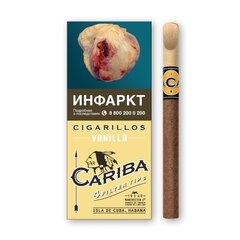 Сигариллы с деревянным мундштуком CARIBA Ваниль (4шт.)