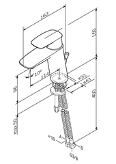 Смеситель для умывальника AM.PM - F71A02100