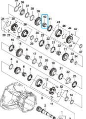 ПОДШИПНИК КПП ИГОЛЬЧАТЫЙ 5-Й ПЕРЕД NEXIA, LANOS, CHANCE 1,5, AVEO 1,4, LACETTI, CRUZE, ESP