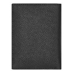 Визитница складная кожаная HB Classic Grained Black