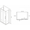 Abber Schwarzer Diamant AG30140H-S85-S85 Душевой уголок, 140x85x195, цвет: хром