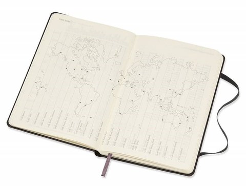 Еженедельник Moleskine Classic Wkly Vertical Pocket, цвет черный