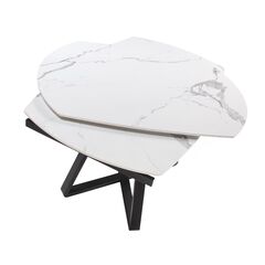 Обеденный стол D2055BB /1096 из керамики и черной стали