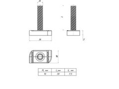 STRUT-Т-болт М10x30 EKF (20.00 шт.)