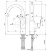 Ideal Standard Ceraplan BD234XG Смеситель для раковины с высоким трубчатым поворотным изливом 180 мм